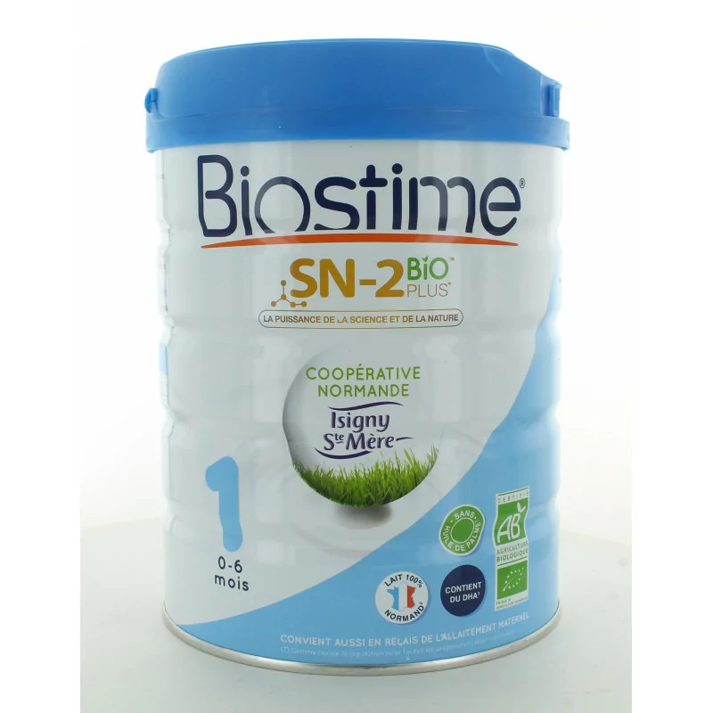 Biostime SN-2 Lait Bio Nourrisson 1er âge 0-6 mois, boite de 800g - La  Pharmacie de Pierre