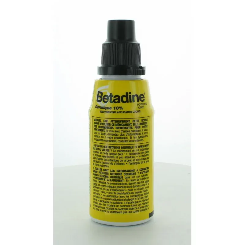 Bétadine Jaune Dermique 10% 125ml