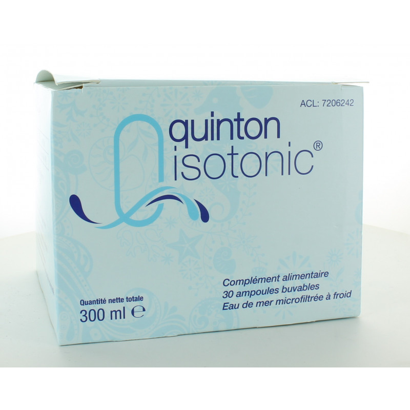 Quinton Isotonic 30 ampoulesUnivers Pharmacie