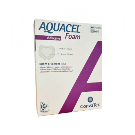 Aquacel Foam Adhesive Sacrum 20X16,9cm 10 pièces