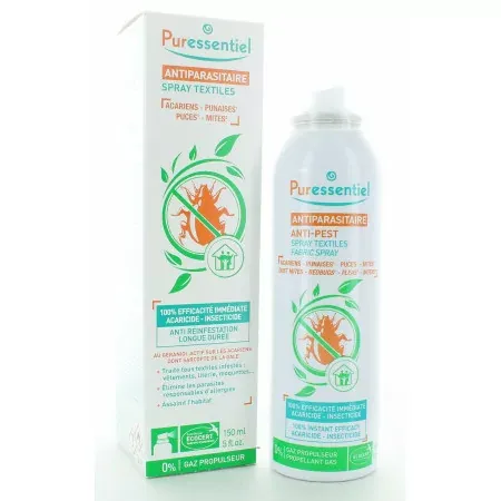 Puressentiel Antiparasitaire Spray Textile 150ml - Univers pharmacie