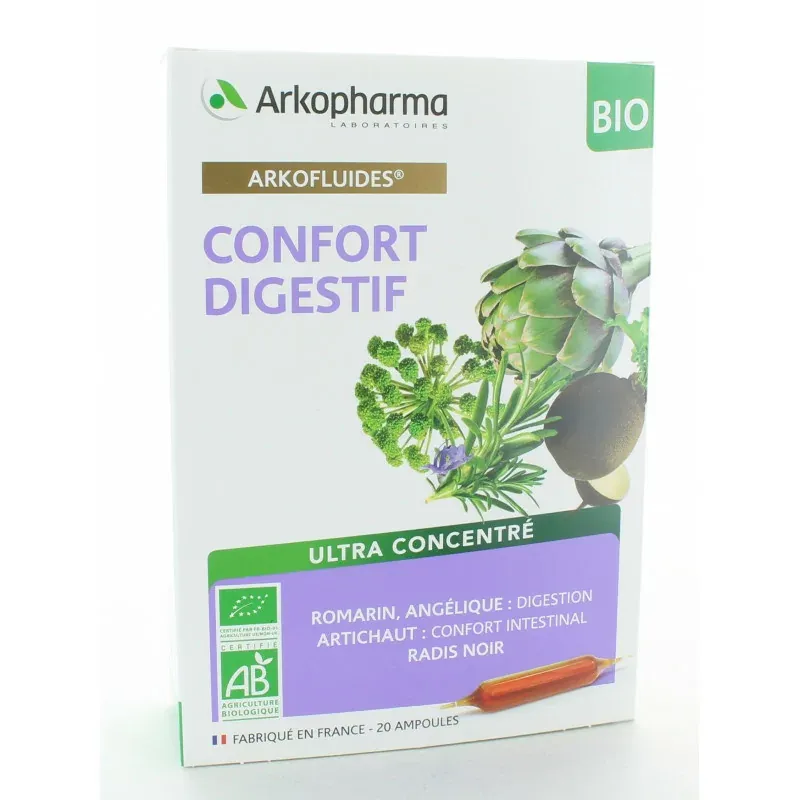 Arkopharma Arkofluides Confort Digestif 20 ampoules
