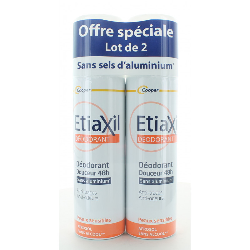 Etiaxil Déodorant Douceur 48h 2X150ml