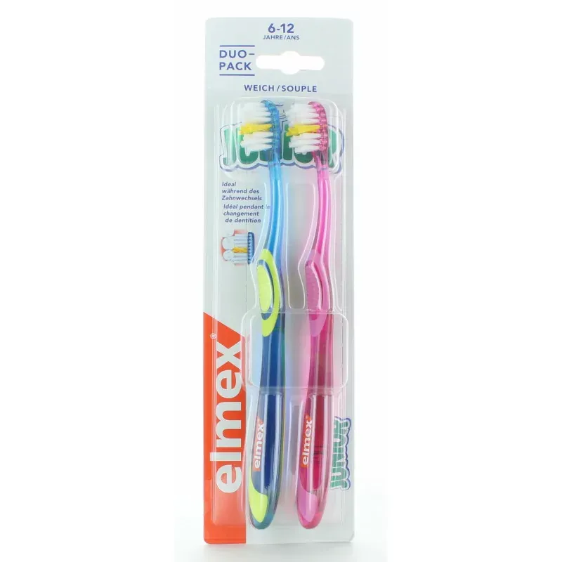 Elmex Junior Brosse à Dents 6-12 ans X2