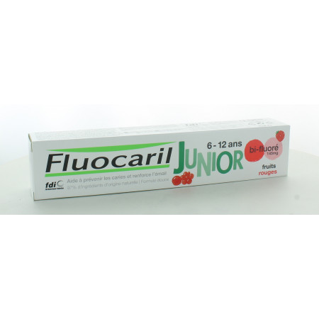 Fluocaril Dentifrice Junior 6-12 ans Fruits Rouges 75ml - Univers Pharmacie