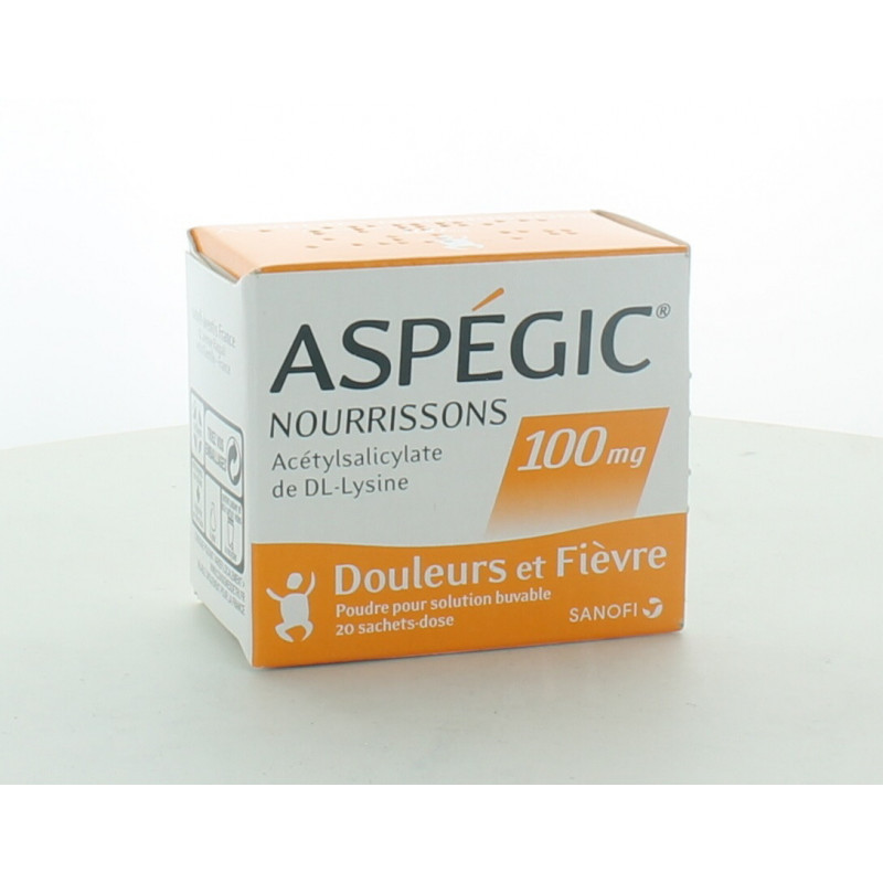 Aspégic Nourrissons 100mg 20 sachets-dose