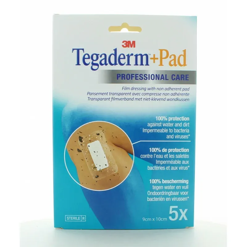 TEGADERM PLUS PAD PANSEMENT ADHESIF 9X10CM 5