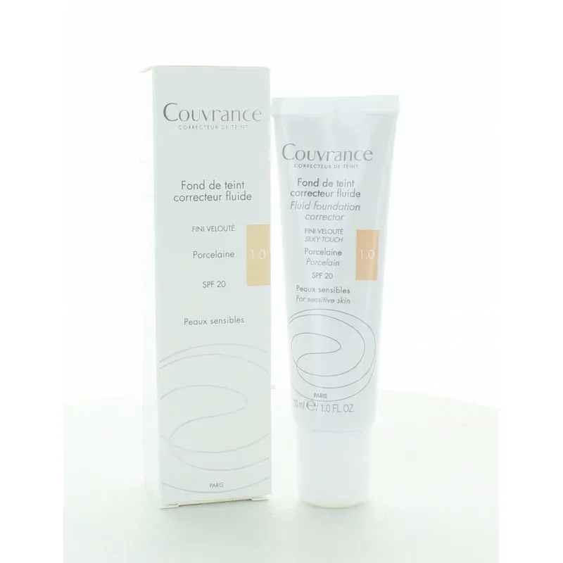 Avène Couvrance Fond de Teint Correcteur Fluide Porcelaine 30ml