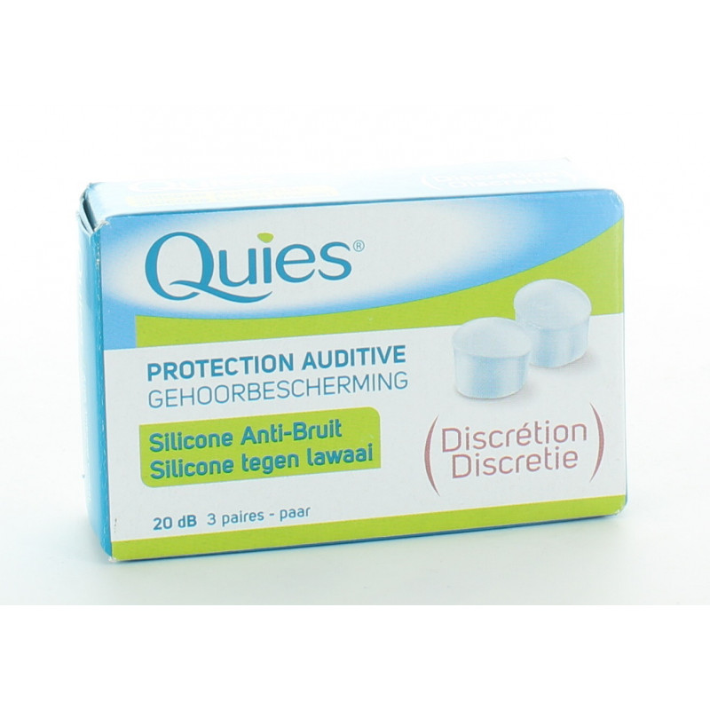 Quies Protection Auditive Discrétion 20db 3 paires