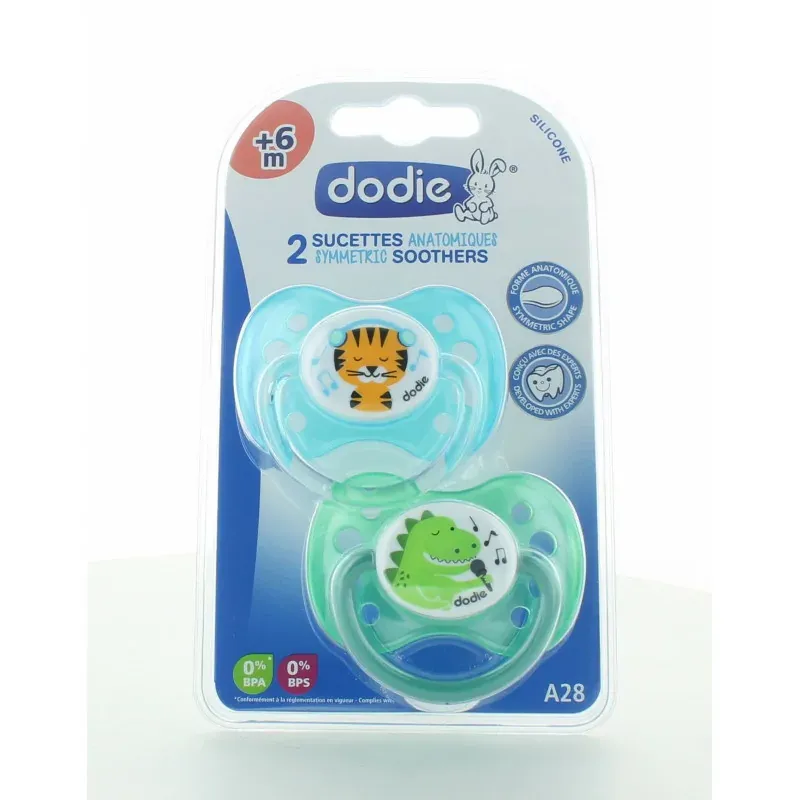 Dodie Sucette Anatomique +6mois X2 Dodie Sucette Anatomique +6mois X2
