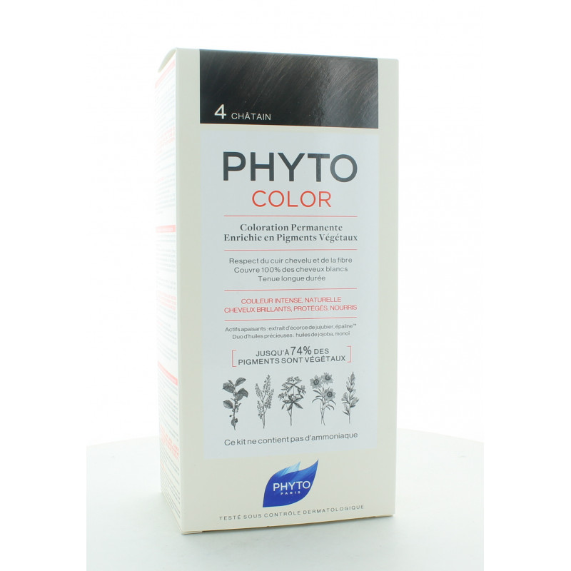 Phyto Color Kit Coloration Permanente 4 Châtain