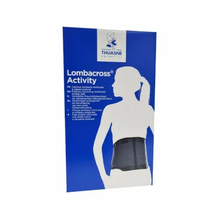 Thuasne Lombacross Activity Ceinture Lombaire Renforçée Noire H21cm Taille 5