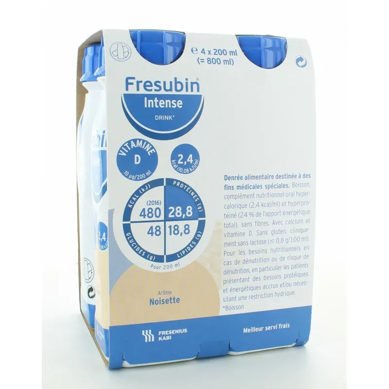Fresubin Intense Drink Arôme Noisette 4X200ml