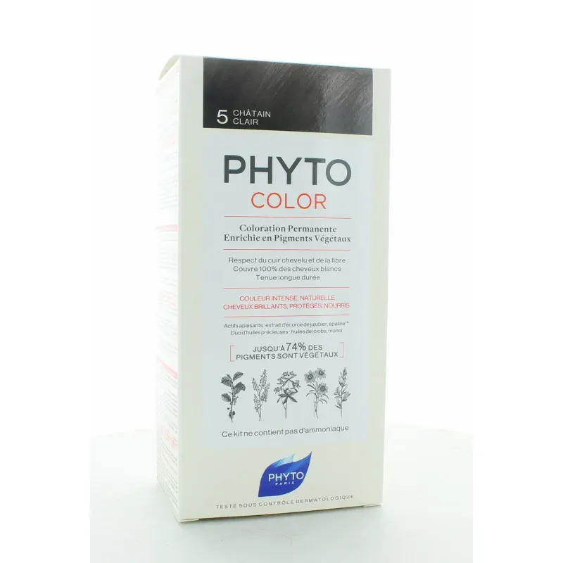 Phyto Color Kit Coloration Permanente 5 Châtain Clair