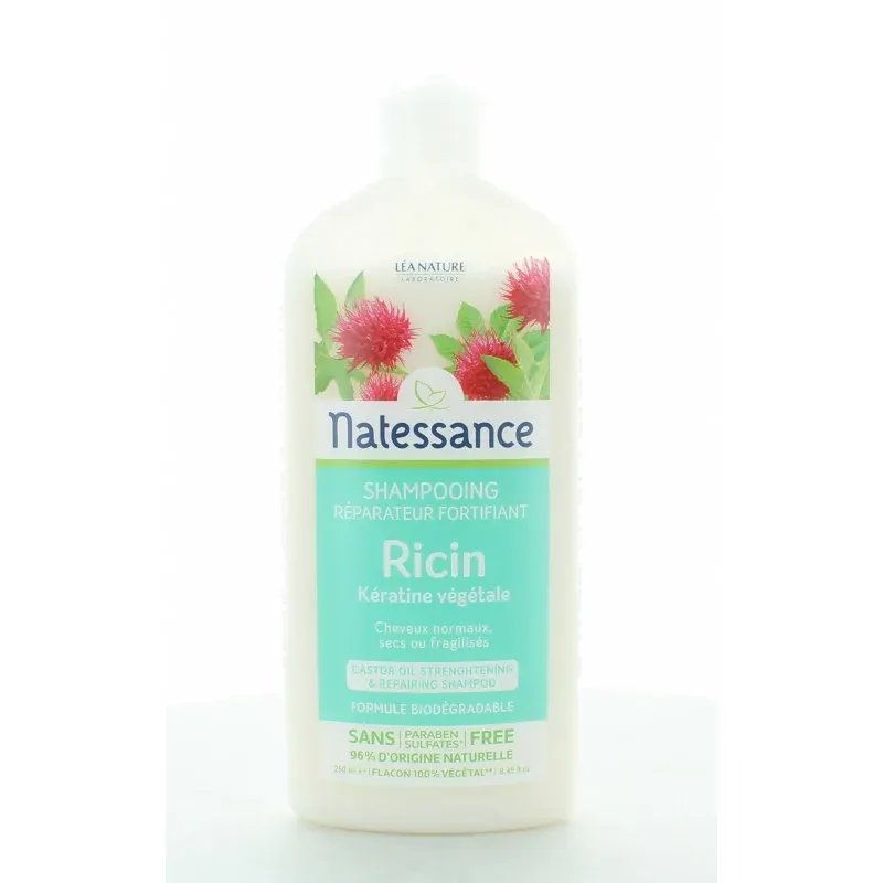 Natessance Shampooing Réparateur Fortifiant Ricin 250ml