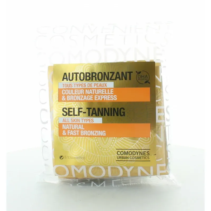 Comodynes Lingettes Autobronzantes Couleur Naturelle x8