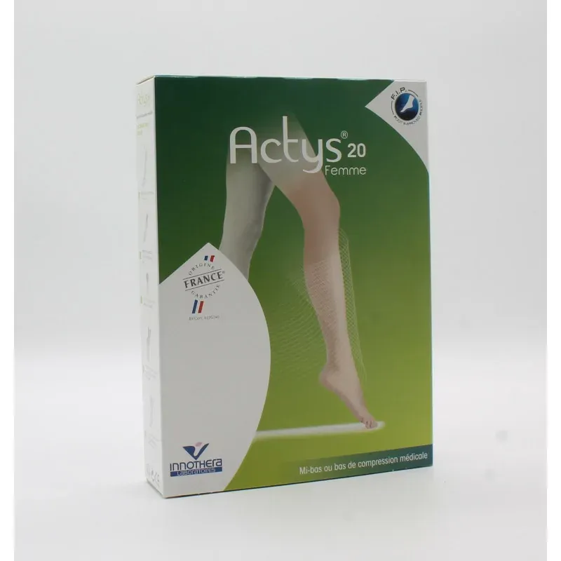 Actys 20 Bas de Compression Médicale Femme Classe II Taille 1