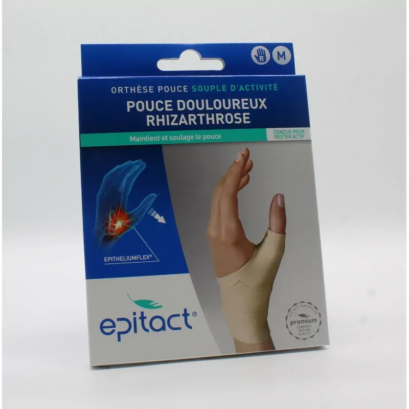 Epitact Orthèse Pouce Droit Souple d'Activité Taille M