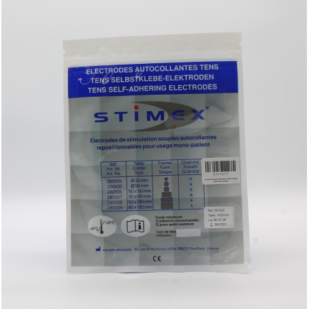 Stimex Electrodes Autocollants Tens 32mm X4