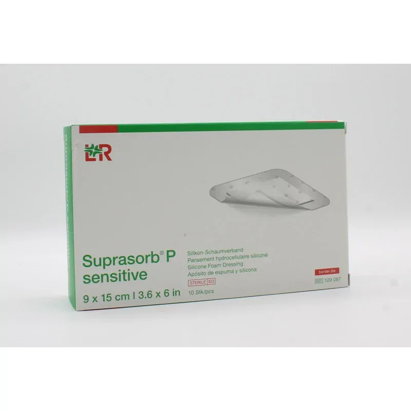 L&R Suprasorb P Sensitive 9 X 15cm 10 pièces