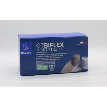 Thuasne Biflex Short Strech Kit Bande Élastique de Compression Taille 2 25X30cm