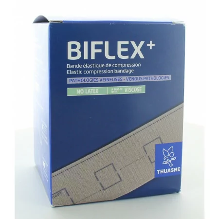 Thuasne Biflex+ Bande Elastique de Compression 16 Légère 10cmX3m