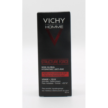 Vichy Homme Structure Force Soin Global Hydratant Anti-âge 50ml