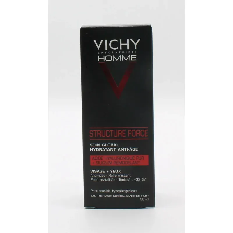 Vichy Homme Structure Force Soin Global Hydratant Anti-âge 50ml
