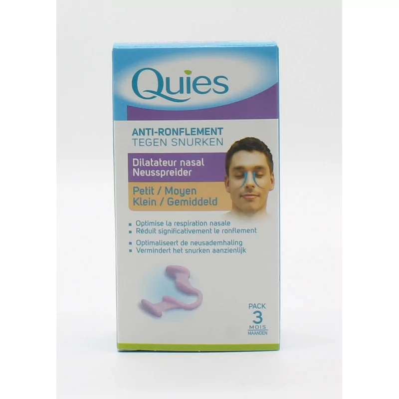 Quies Dilatateur nasal Anti-ronflement Petite taille - 1 unité - Pharmacie  en ligne