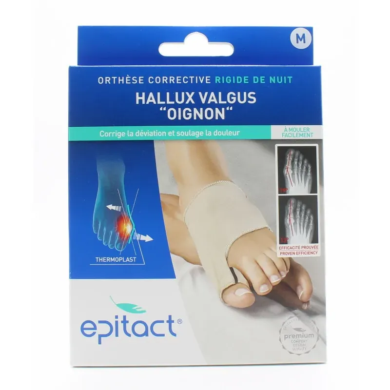 Epitact Orthèse Corrective Rigide de Nuit Hallux Valgus Taille M