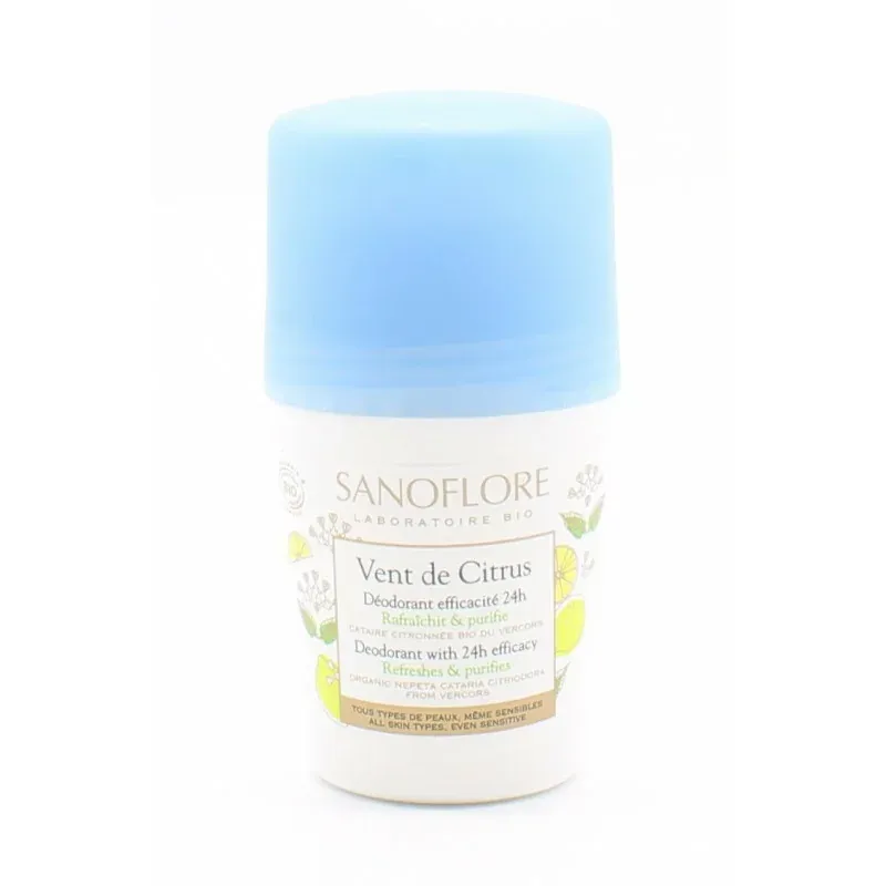 Sanoflore Déodorant Citrus Roll-On 24H 50ml