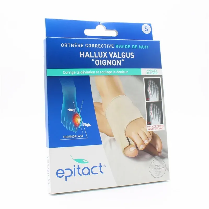 Epitact Orthèse Corrective Rigide de Nuit Hallux Valgus Taille S