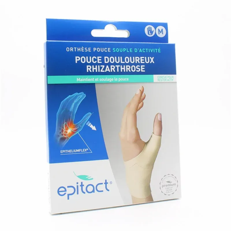 Epitact Orthèse Pouce Gauche Souple d'Activité Taille M