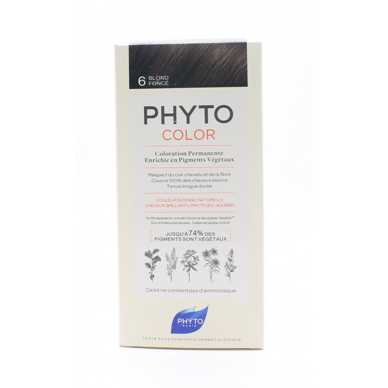 Phyto Color Kit Coloration Permanente 6 Blond Foncé