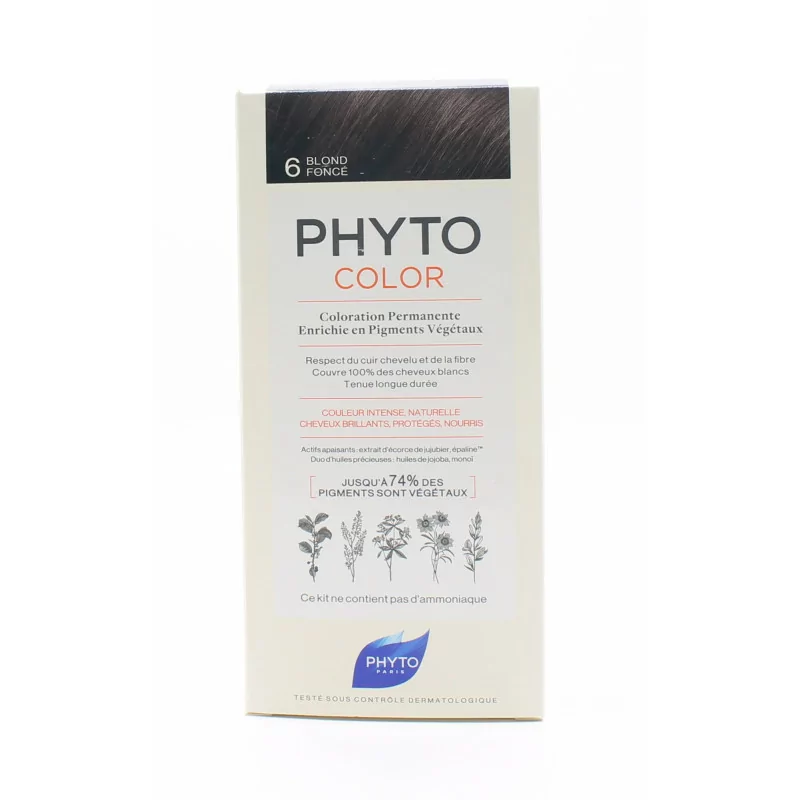 Phyto Color Kit Coloration Permanente 6 Blond Foncé