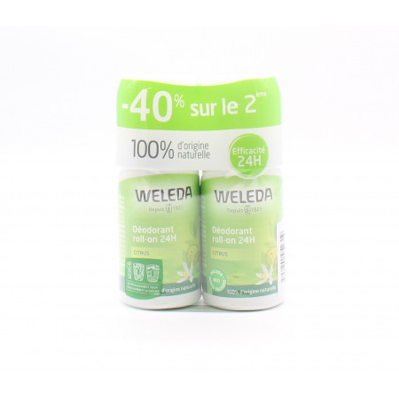 Weleda Déodorant Roll-on Citrus 24h 50mlX2