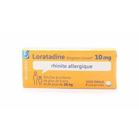 Loratadine 10mg Biogaran 7 comprimés