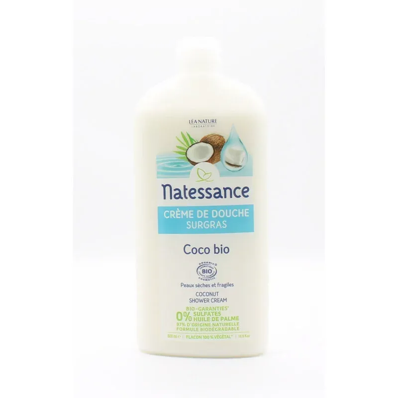 Natessance Crème de Douche Surgras Coco Bio 500ml