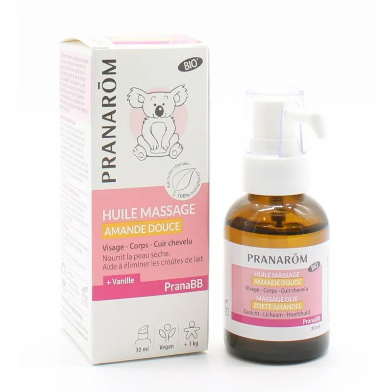 Pranarôm Pranabb Huile Massage Amande Douce 30ml