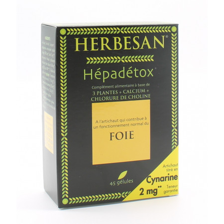 Herbesan Hépadétox Foie 45 gélules