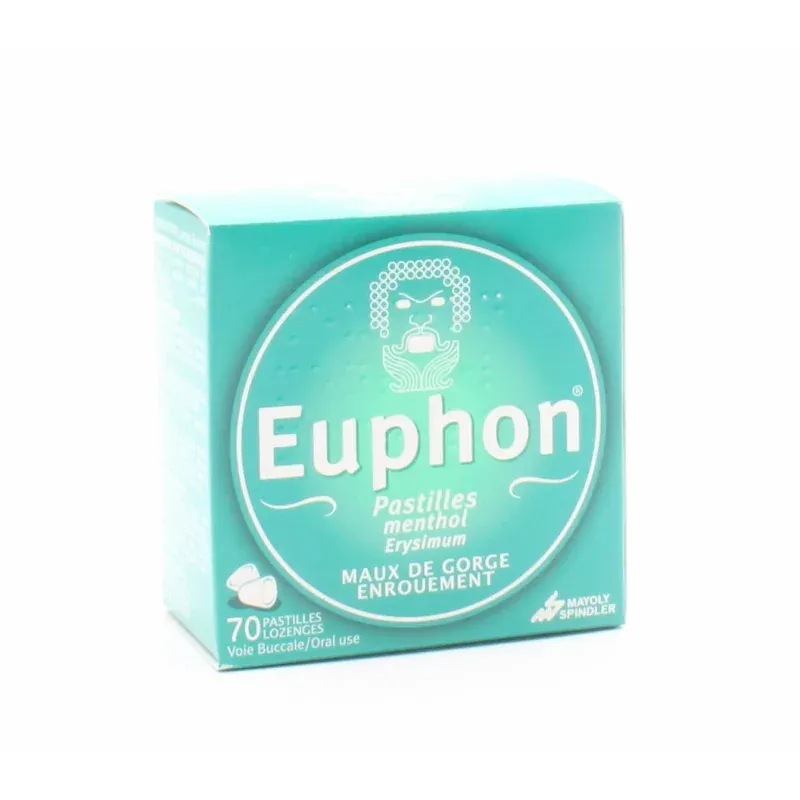 Euphon Pastilles Menthol Maux de Gorge X70