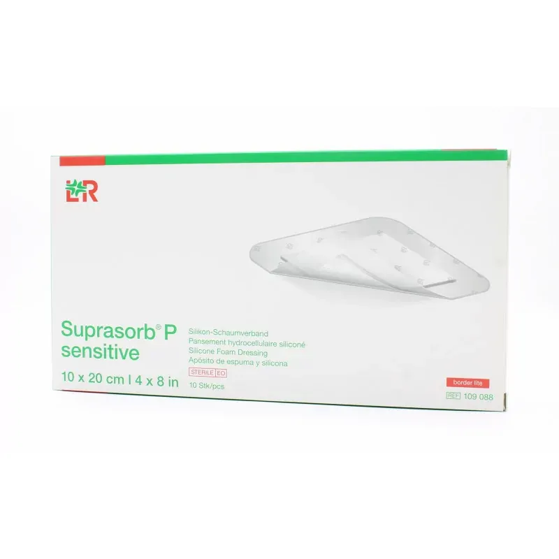 L&R Suprasorb P Sensitive 10X20cm 10 pièces
