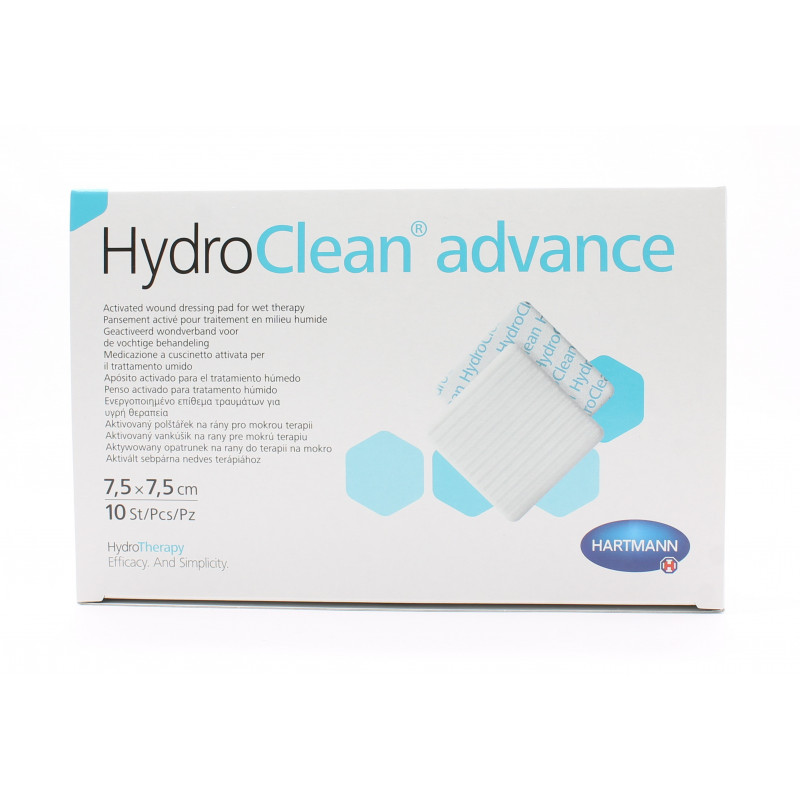 HydroClean Advance 7,5X7,5cm 10 pièces