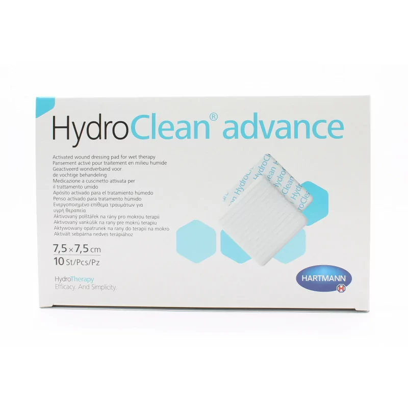 HydroClean Advance 7,5X7,5cm 10 pièces