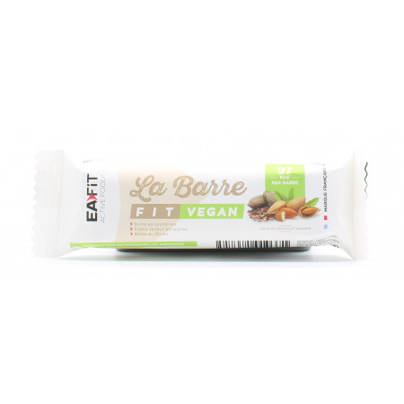 EaFit La Barre Fit Vegan Saveur Chocolat-Amande 28g