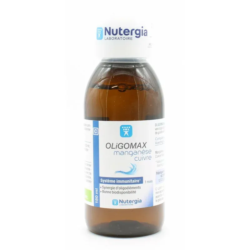 Nutergia Oligomax Manganèse Cuivre 150ml