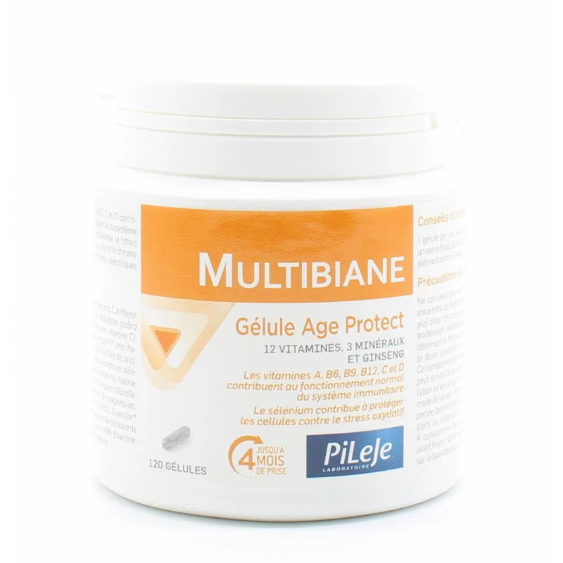 PiLeJe Multibiane Age Protect 120 gélules