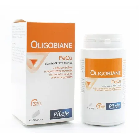 PiLeJe Oligobiane FeCu 90 gélules