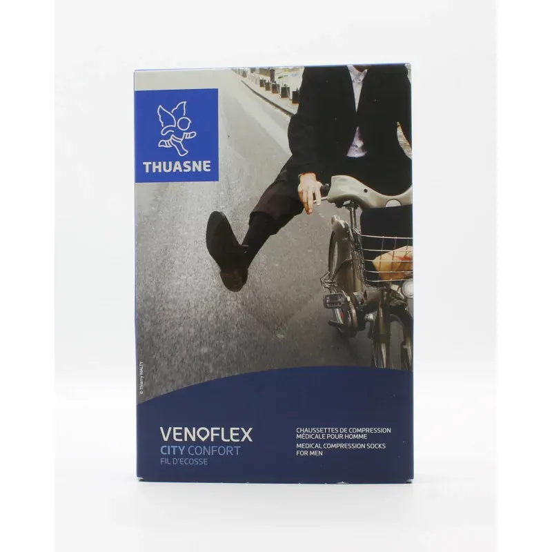 Thuasne Venoflex City Confort Fil d'Ecosse T2N Noir