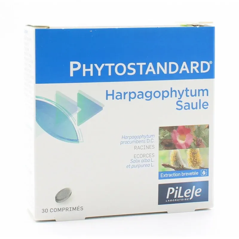 PiLeJe Phytostandard Harpagophytum / Saule 30 comprimés PiLeJe Phytostandard Harpagophytum / Saule 30 comprimés